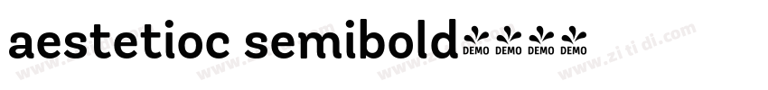 aestetioc semibold字体转换